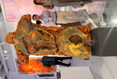 Me & You — oxidized copper, zinc, foam, resin by Polen Cerci