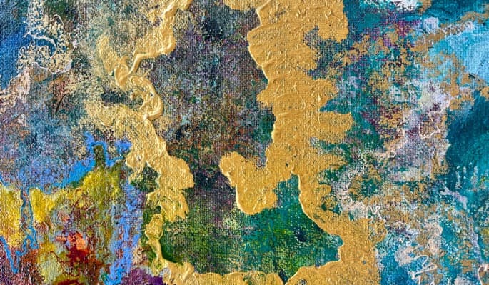 Waves of Time — detail — natural burlap fabrics — hemp, jute, linen, and cotton by Polen Cerci
