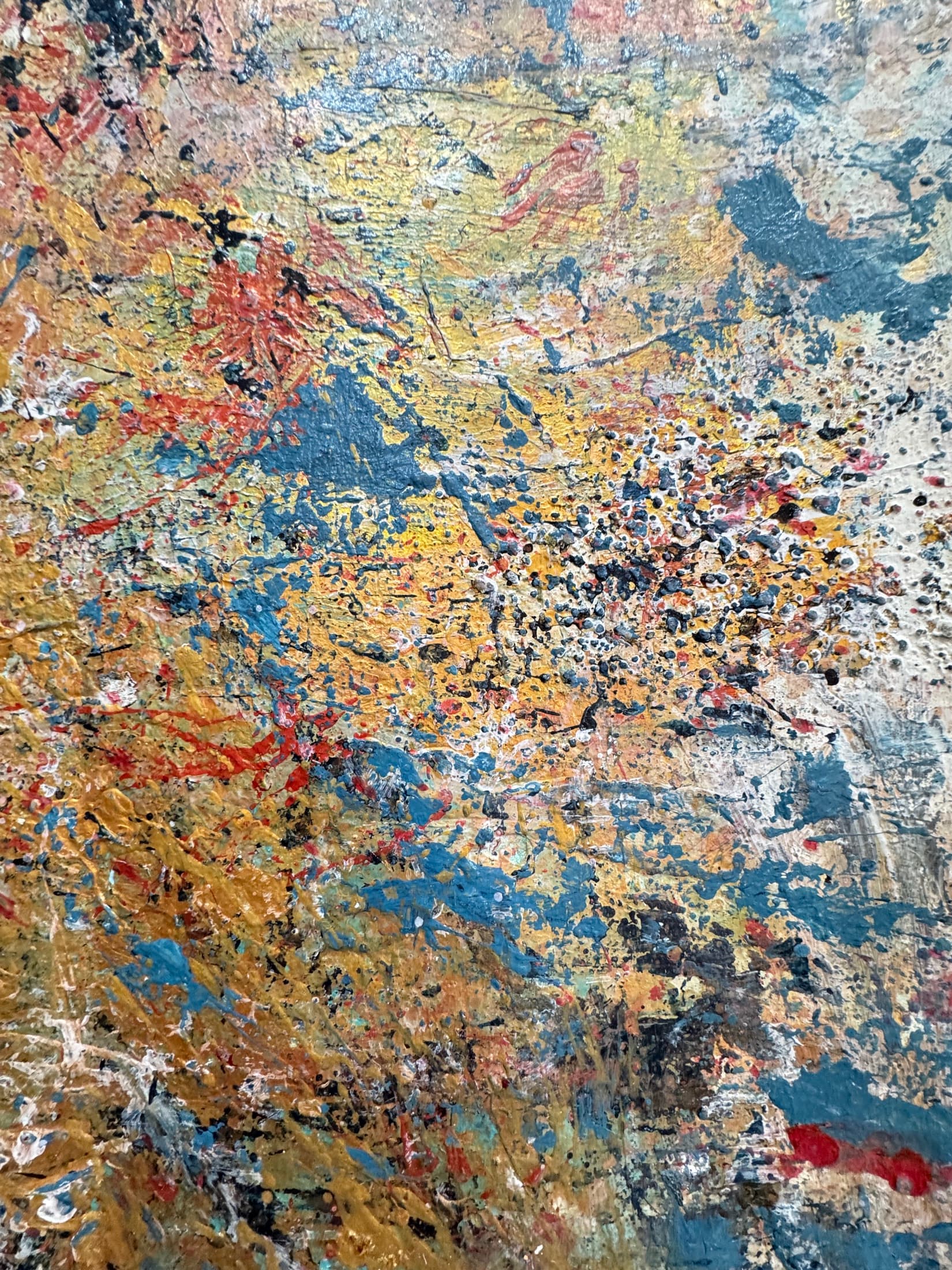 Shine On You Crazy Diamond — mixed media on canvas by Polen Cerci