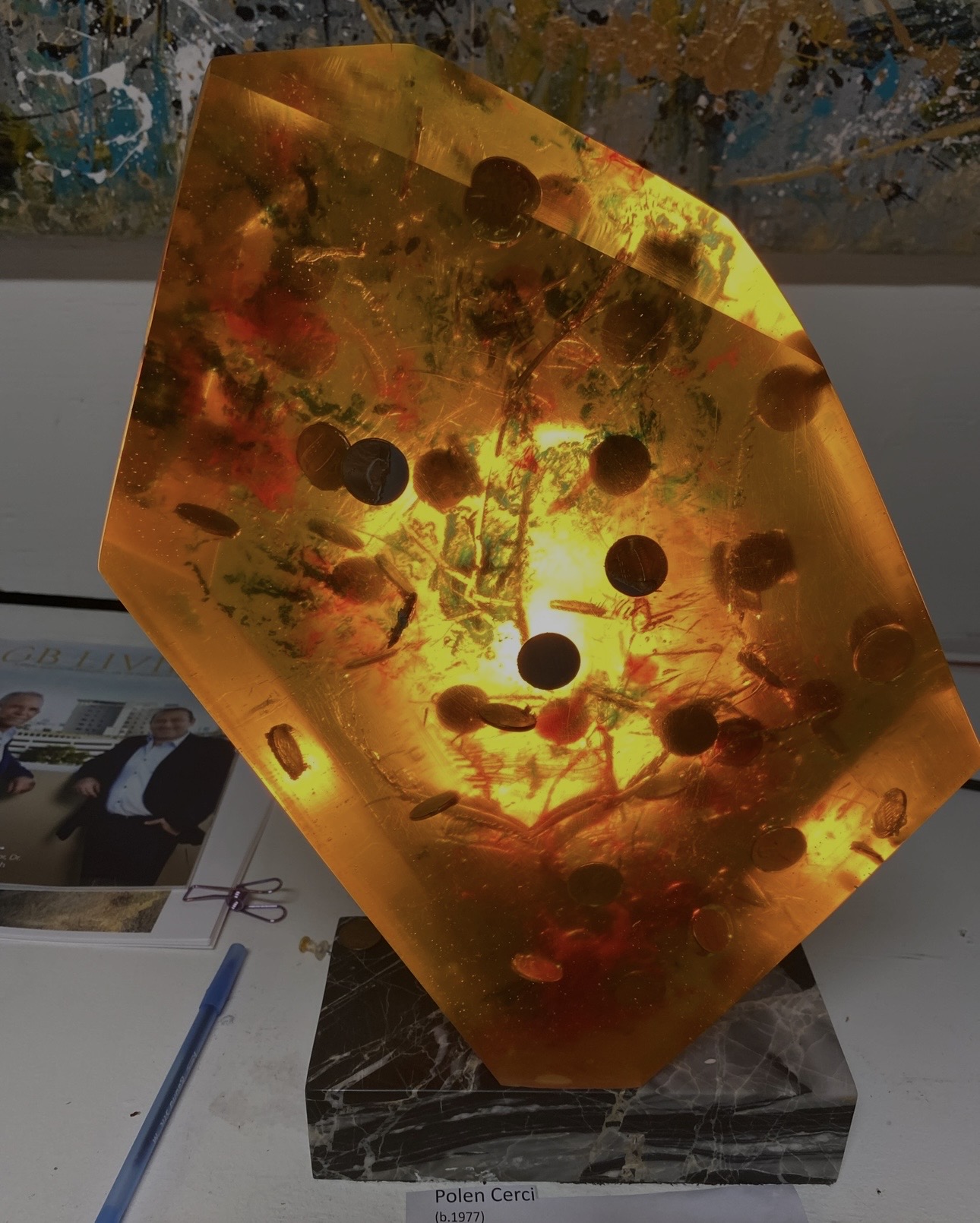 Golden Rock — fine art giclée print by Polen Cerci