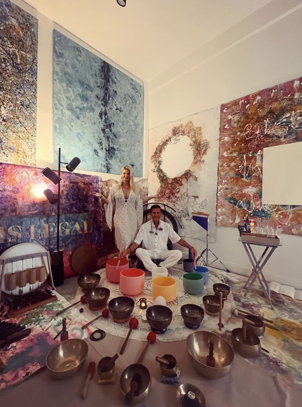 A studio turned into a sound bath